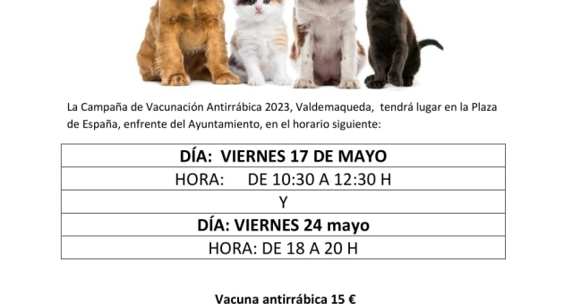 Campaña de identificación y vacunación antirrábica 2024